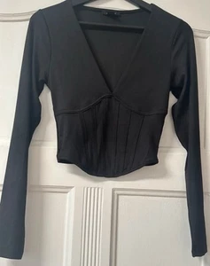 Schönes amisu Shirt Damen Gr L schwarz Modern Chic Sexy - Bild 1 von 1