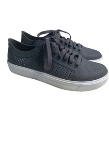 Zapato perforado Crocs 204884 para mujer W8 gris Citi Lane Roka Court con cordones - Imagen 1 de 8