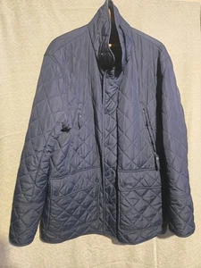 Mens Marc New York Jacket Blue Quilted Andrew Marc Full Zip Lined Size XL - Picture 1 of 8