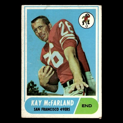 Kay McFarland #113 1968 Topps San Francisco 49ers Football Card NFL VG - Image 1 of 3