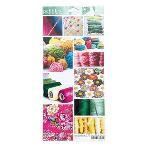 Pebbles Craft Stickers Sewing Knitting Quilting Planner Journal Embellishments - Picture 1 of 7