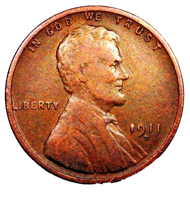1911-D Lincoln Wheat Penny....  Nice Detailed Coin....   11-13-6 - Image 1 of 2