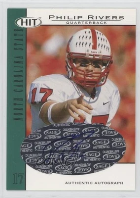 2004 SAGE Hit Auto Emerald Philip Rivers #A17 Rookie Auto RC - Image 1 of 2
