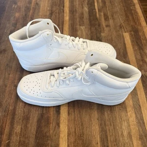 Taglia 11 - Nike Court Vision Next Nature Mid Triple bianche - Foto 1 di 5
