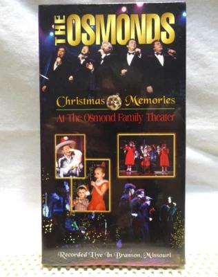 VHS - THE OSMONDS: Christmas Memories  Recorded LIVE In Branson Sealed HTF - Image 1 of 4