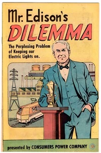 Mr. Edison's Dilemma 1976 Consumers Power Co. Promotional Giveaway Comic Book - Picture 1 of 2