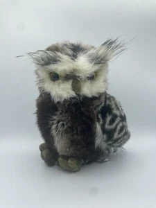 AURORA Great Horned Owl 9" Plush Barney Bird Stuffed Animal - Picture 1 of 3