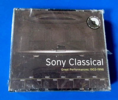 Sony Classical: Great Performances, 1903-1998 4 Disc CD Set New Sealed 1999 - Image 1 of 3