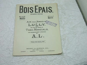 Bois Epais (Sombre Woods) Air From "Amadis" By Lully - Picture 1 of 1