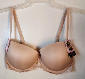 New Maidenform Women's Beige Underwire Push-Up Bra Adjustable Straps Size 38DD - Picture 1 of 5