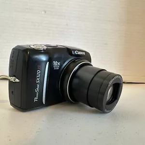 Canon Powershot SX120 IS 10MP Digital Camera Works But Has Issue for Parts - Picture 1 of 11