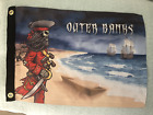 Vintage Pirate Ships Outer Banks Nautical Boat Flag Skeletal Bones