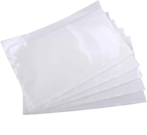 6" X 9" Clear Adhesive Top Loading Packing List Clear Shipping Pouches, Mailing/ - Picture 1 of 12