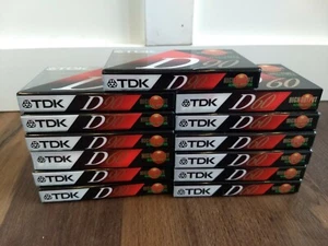 Vintage Lot of 13 TDK D90 Blank Audio Cassette Tapes IEC I/Type 1 New Sealed - Picture 1 of 3