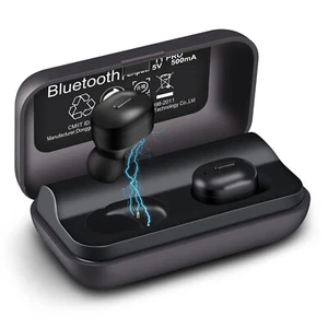 T1-Pro Bluetooth 5.0+EDR Wireless Earbuds Sweat-Proof TWS Stereo Headphones - Picture 1 of 6