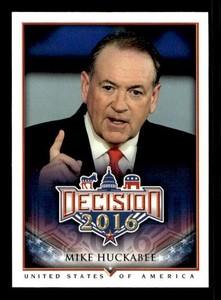 #M023 MIKE HUCKABEE #19 Political Collector Card FREE SHIPPING