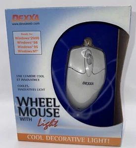 Dexxa Wheel Mouse With Light For Windows 2000 98 95 NT - Picture 1 of 10