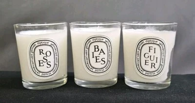 Trío de velas votivas Diptyque Baies, rosas y figura 2,4 oz / 70 g cada uno Foto 1 de 2
