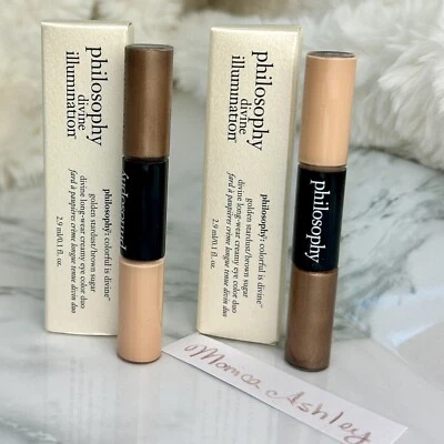 2X Philosophy Divine Illumination, Long Wear Creamy Eye Color Duo Stick in Box - Image 1 of 4