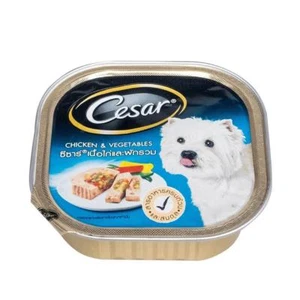 CESAR Pets Food CHICKEN + VEGETABLES Flavored Wet Dog Food For Adult Dogs 100g. - Picture 1 of 2