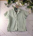 Big Bud Press Women's Green Pantry Button-Up Short Sleeve Made in LA Size XS