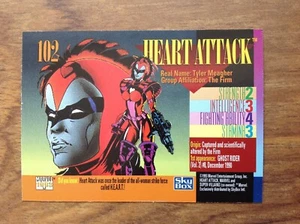 Heart Attack 1993 Marvel Universe: #102 SkyBox. Free UK Postage - Picture 1 of 3
