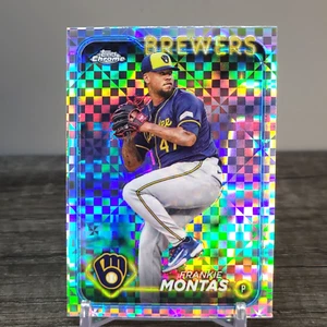 Frankie Montas - X-Fractor - 2024 Topps Chrome Update #USC82 Milwaukee Brewers - Imagen 1 de 3