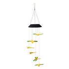 Waterproof Wind Chime Solar Power Lamp Color Changing Dragonfly Pendant Lights