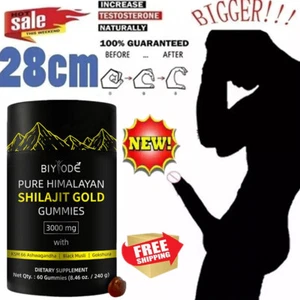 Gomitas de oro Shilajit puro del Himalaya con aceite de semilla negro 60 gomitas 2025 - Imagen 1 de 10