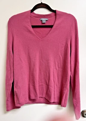 Suéter Pullover Ann Taylor Para Mujer SX XL Cachemira Rosa Mediano Foto 1 de 4