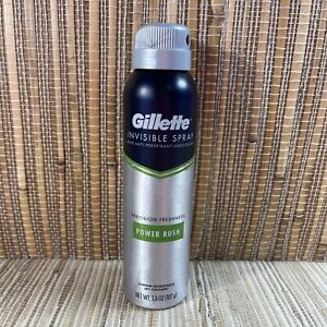 Gillette Power Rush Invisible AntiPerspirant Deodorant Spray 4.5 oz