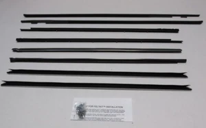 Window Sweeps Felt Kit Weatherstrip for 1963 Ford Galaxie 500 XL Fastback - Picture 1 of 8