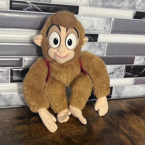 Disney Mattel Aladdin Monkey  Apu Doll Plush Stuffed Toy 1992 Cover