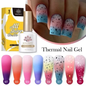 Thermal Gel Nail Polish Ombre Chameleon Colour Changing Shiny UV/LED BORN PRETTY - Picture 1 of 36