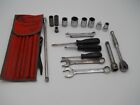 SNAP ON TOOL LOT RATCHET WRENCHES SOCKETS SCREWDRIVERS DRILL BITS EXTENTIONS