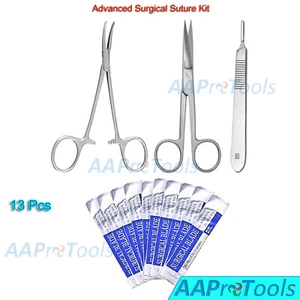 Advanced Basic Surgical Suture Kit, Individual First Aid Bag Medical Trauma Kit - Picture 1 of 4