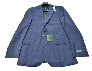 NEW Brooks Brothers Mens Classic Fit Stretch Pinstripe Suit Jacket Blue Size 40R - Picture 1 of 2