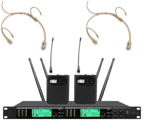 2 auriculares de canto unidireccionales inalámbricos duales para cantar - Imagen 1 de 5