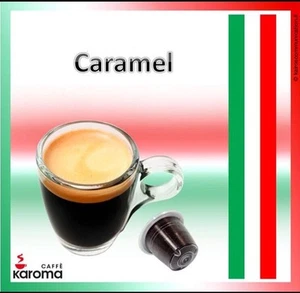 100 Italian Capsules Compatible Nespresso Machines! (Creamy Caramel)! Karoma - Picture 1 of 1
