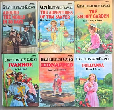 Great Illustrated Classics - Lot of 6 Hardcovers - Adventures of Tom Sawyer, Etc - Image 1 of 4