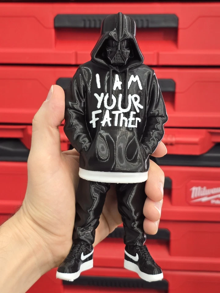 Streetwear Darth Vader 3D Printed Statue – Urban Style PLA Art Figure 8" - Image 1 of 4