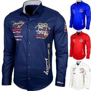 Baxboy Edel Dezent Schlicht Herren Hemd Herrenhemd Hemden Kontrast Langarm B-508 - Bild 1 von 37