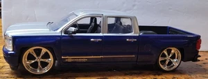 1/24 JADA JUST TRUCKS 2014 CHEVY SILVERADO BLUE/SILVER CHEVY TRUCKS 100 YEARS - Picture 1 of 10
