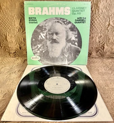Brahms Clarinet Quintet Op. 115 MONITOR w/ Gabrieli Quartet MSC2142 LP Vinyl - Image 1 of 4