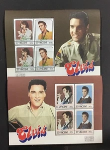 St Vincent 1985 vz postfrisch Sc#878-881 Elvis Presley, Blocks.   (W60) - Bild 1 von 4