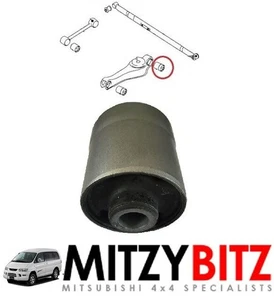 Rear Trailing Arm Rear Bush for Mitsubishi DELICA L400 PD5W 2.5 - Picture 1 of 5
