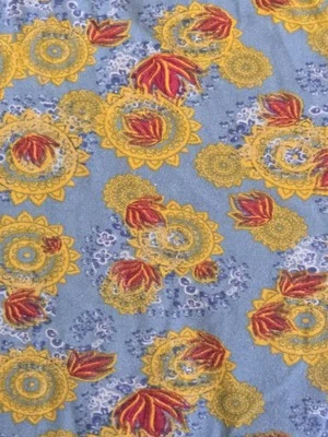 LuLaRoe TC Gray Yellow Gold Orange Paisley Leggings Tall & Curvy New Unicorn! - Image 1 of 4