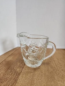 Anchor Hocking Clear Prescut Star of David Creamer 4" Tall - Picture 1 of 9