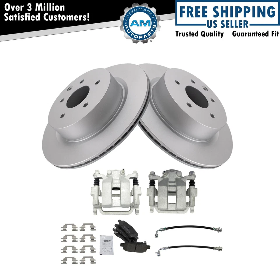 Kit de pastillas de freno y rotor semimetálico para Infiniti M35 M45 2006-2009 Foto 1 de 4