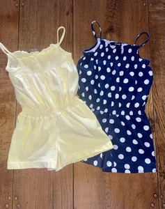 summer bundle • 2 short playsuits • age 5 to 6 • VGC - Picture 1 of 3